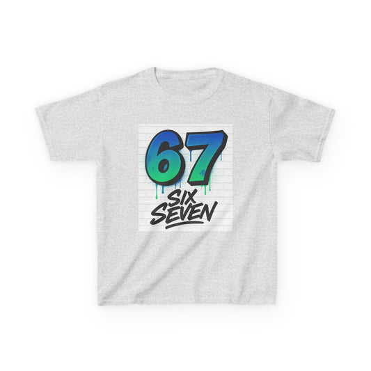 Kids Graphic Tee — '67 Six Seven' Bold Number Design