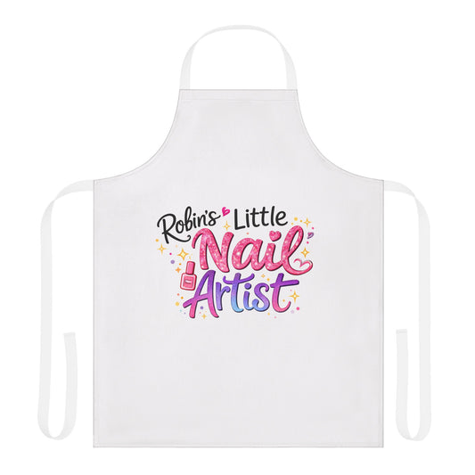 Apron — “Little Nail Artist” Personalized Kids Nail Tech Apron