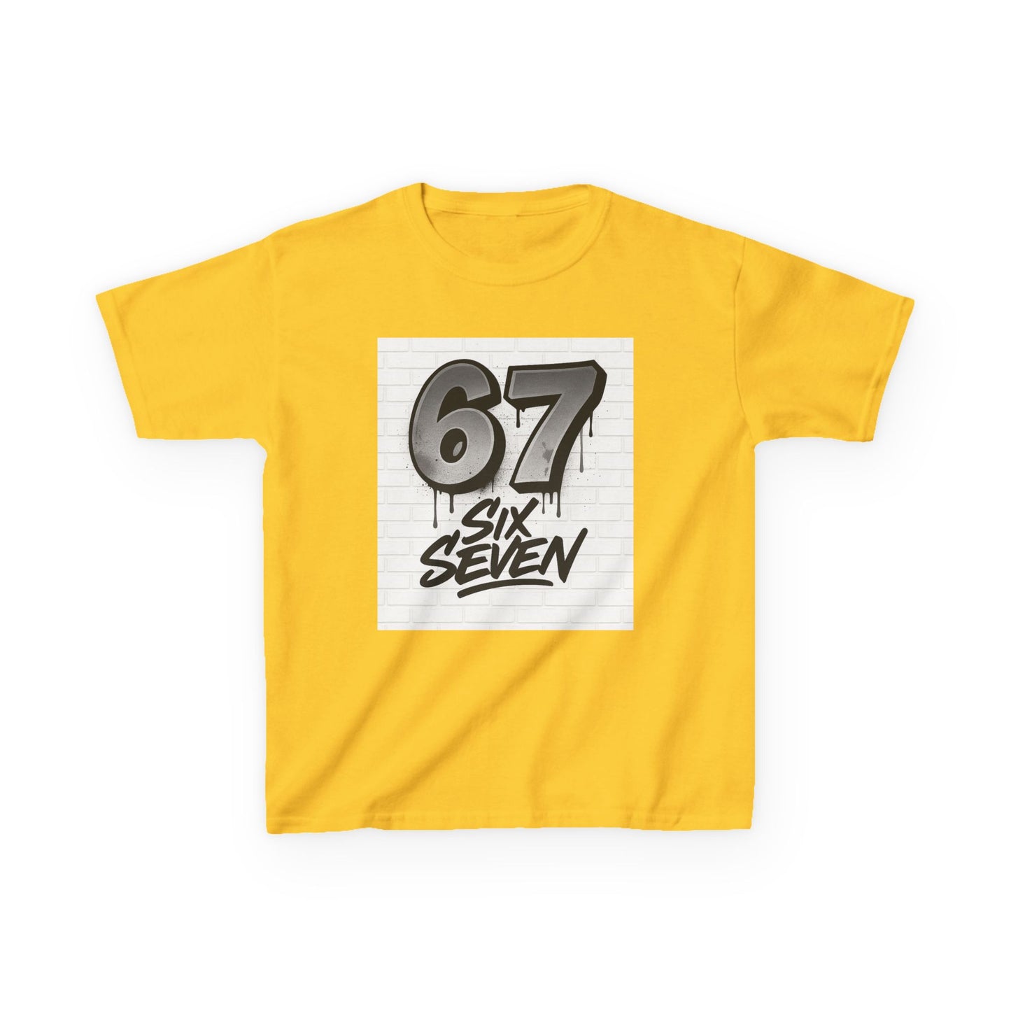 Kids '67 Six Seven' Graphic Tee — Youth Number Streetwear Shirt