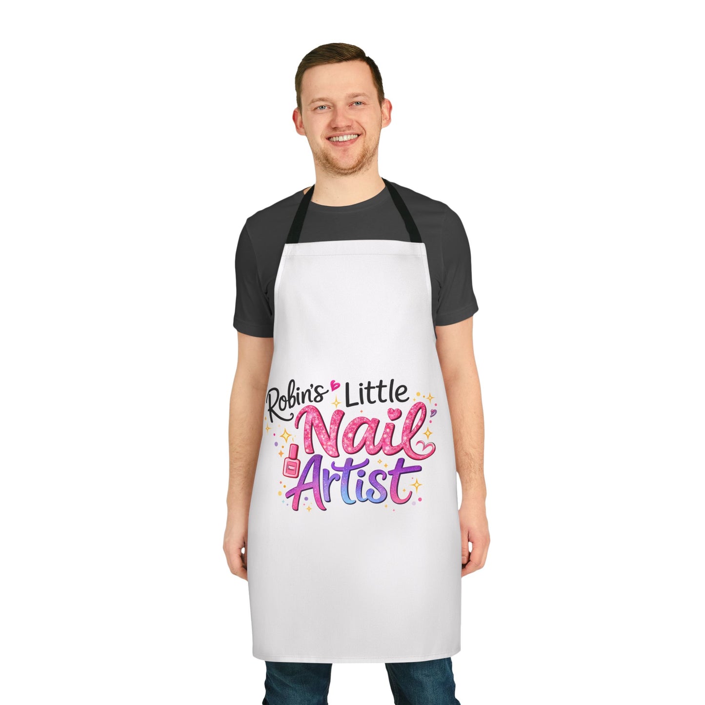 Apron — “Little Nail Artist” Personalized Kids Nail Tech Apron