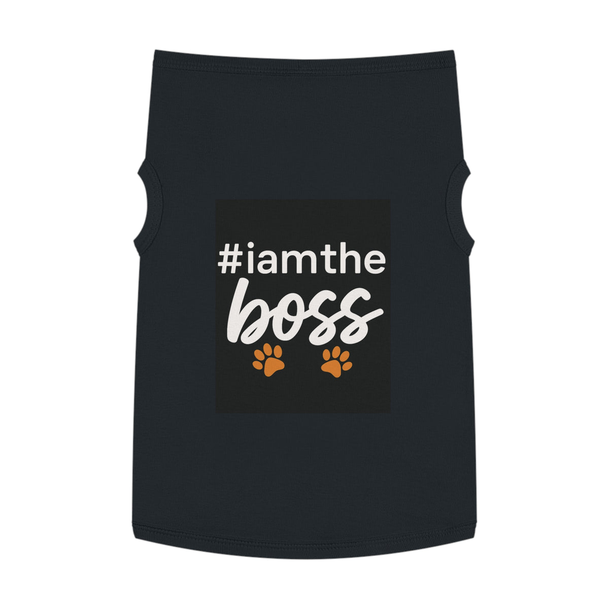 Pet Tank Top - #iamtheboss Paw Print Dog/Cat Tee