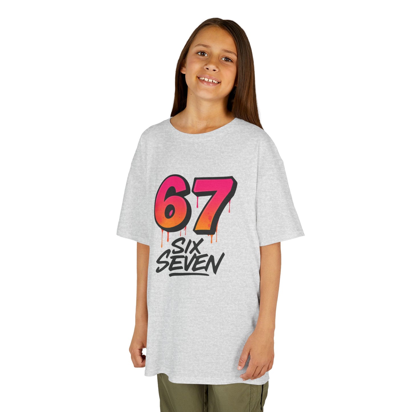 Kids '67 Six Seven' Graphic Tee — Retro Drip Number Shirt
