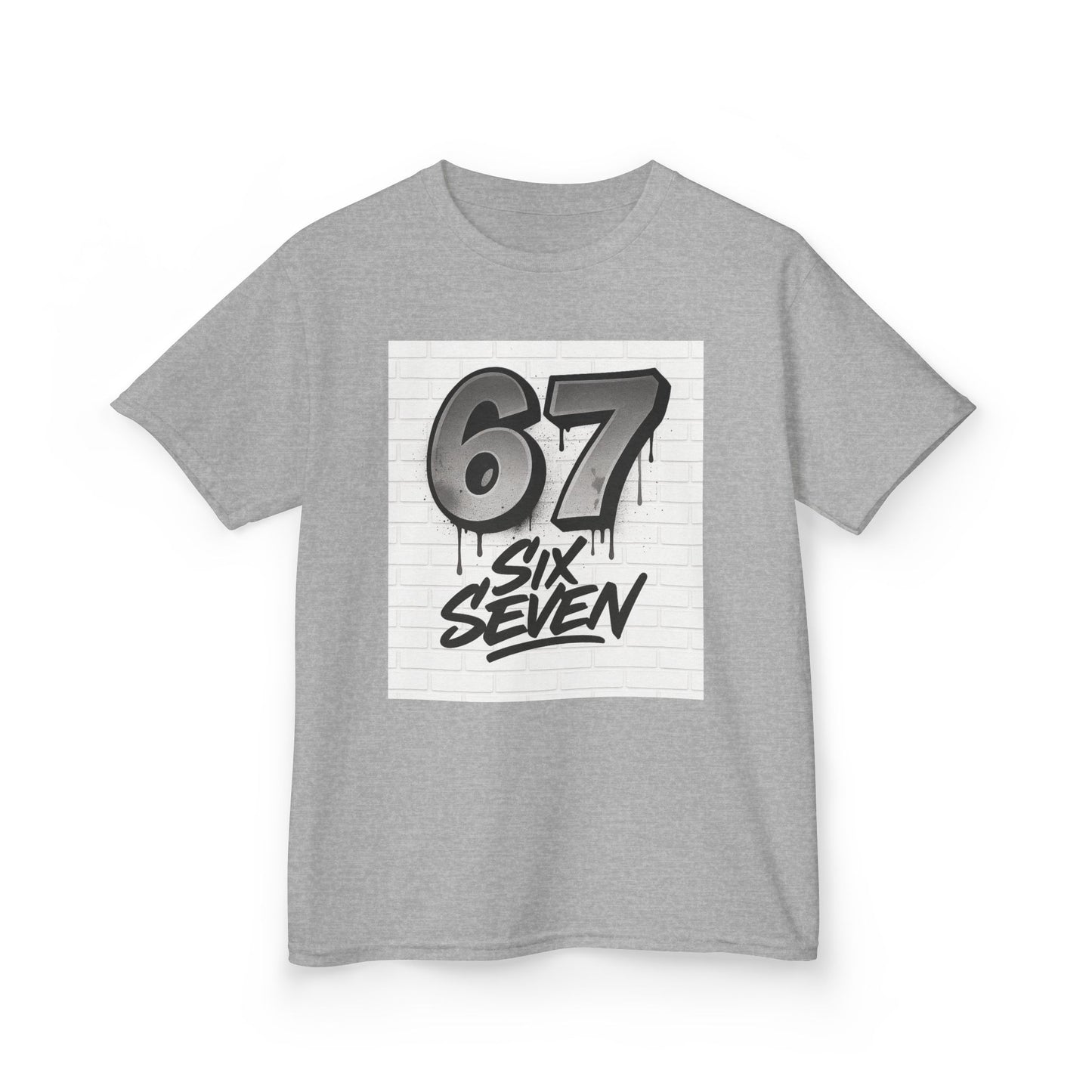 Kids '67 Six Seven' Graphic Tee — Youth Number Streetwear Shirt