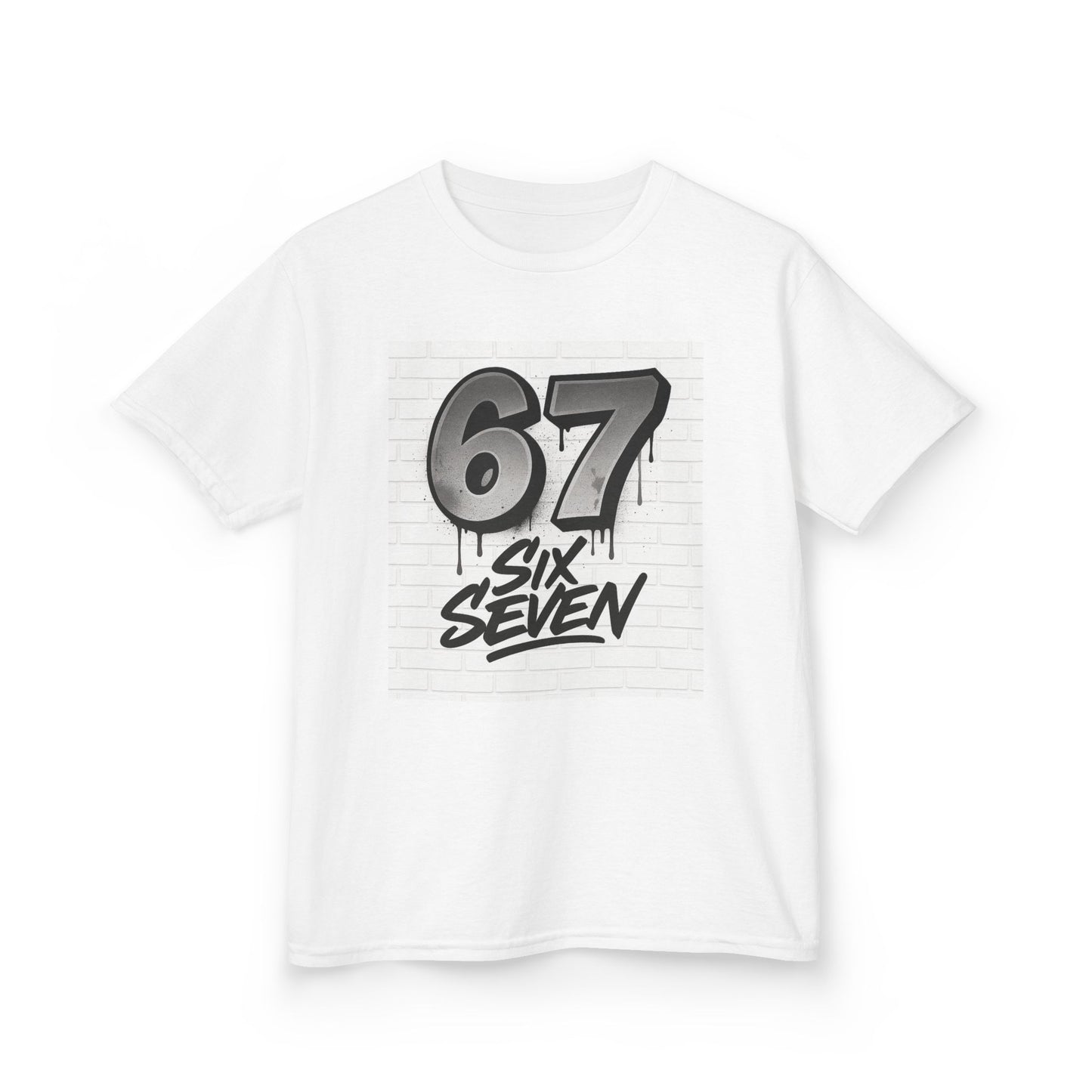 Kids '67 Six Seven' Graphic Tee — Youth Number Streetwear Shirt