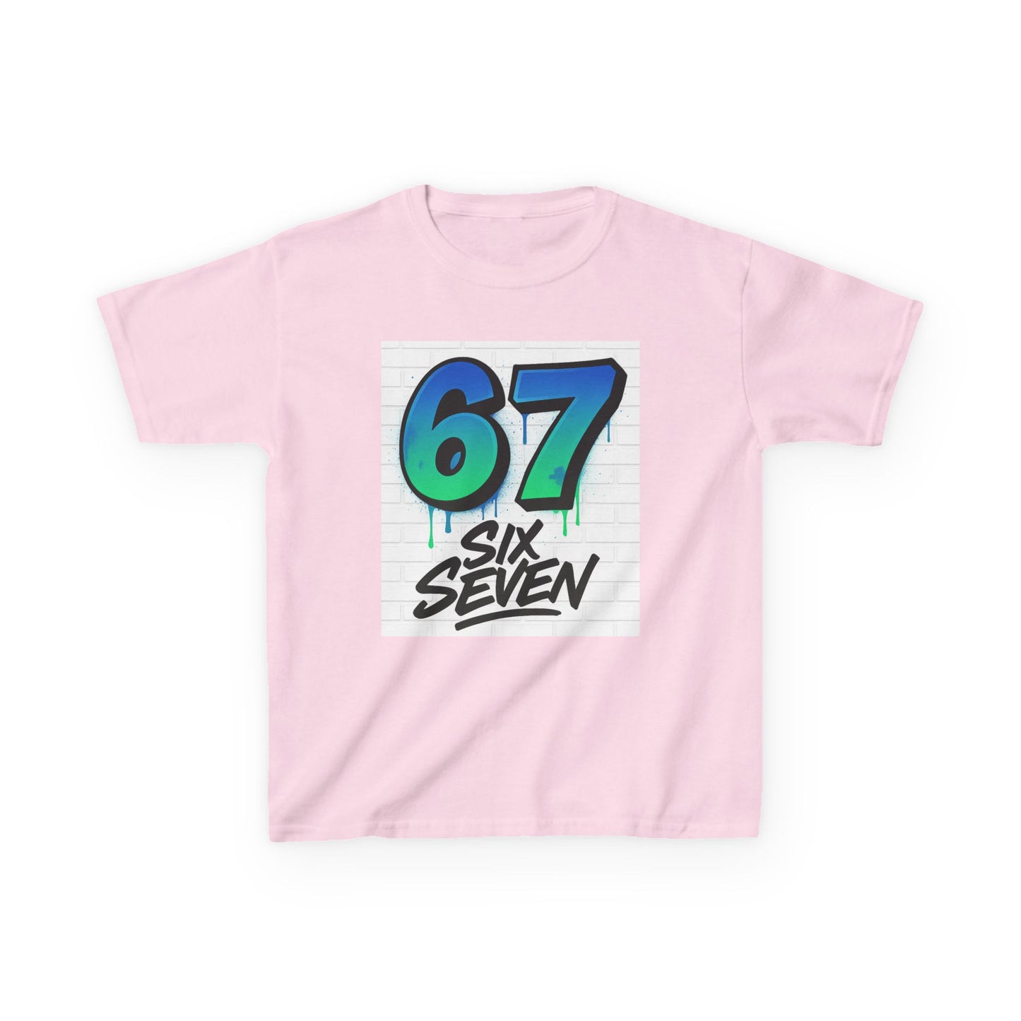 Kids Graphic Tee — '67 Six Seven' Bold Number Design