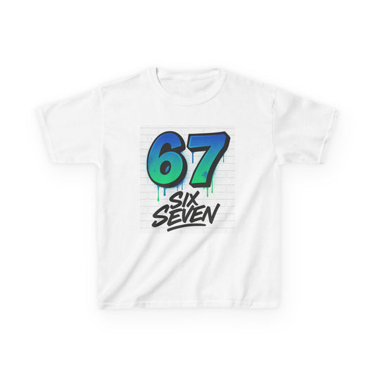 Kids Graphic Tee — '67 Six Seven' Bold Number Design