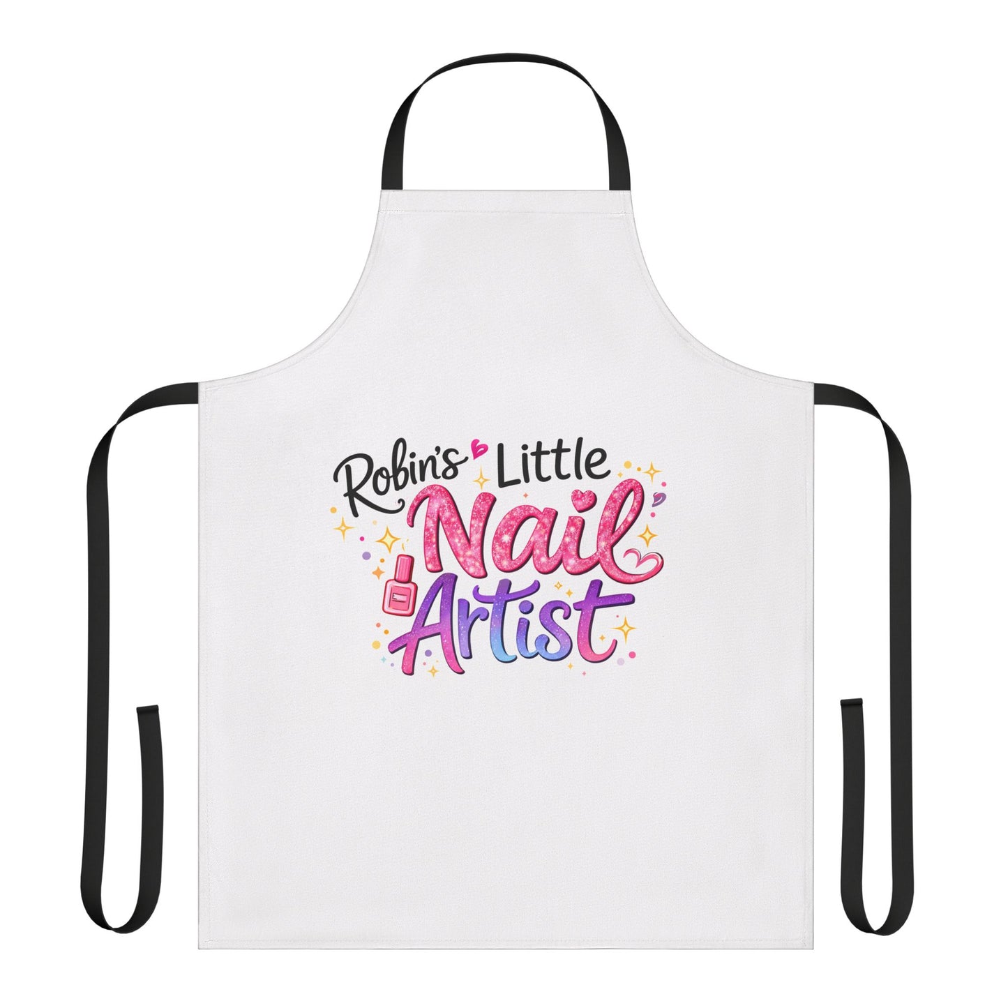 Apron — “Little Nail Artist” Personalized Kids Nail Tech Apron