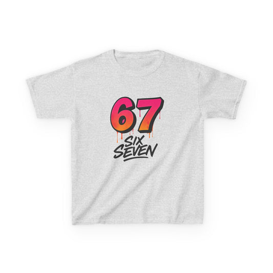 Kids '67 Six Seven' Graphic Tee — Retro Drip Number Shirt