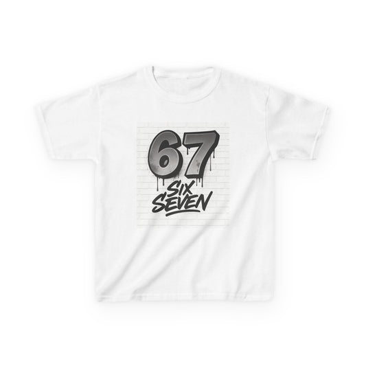 Kids '67 Six Seven' Graphic Tee — Youth Number Streetwear Shirt