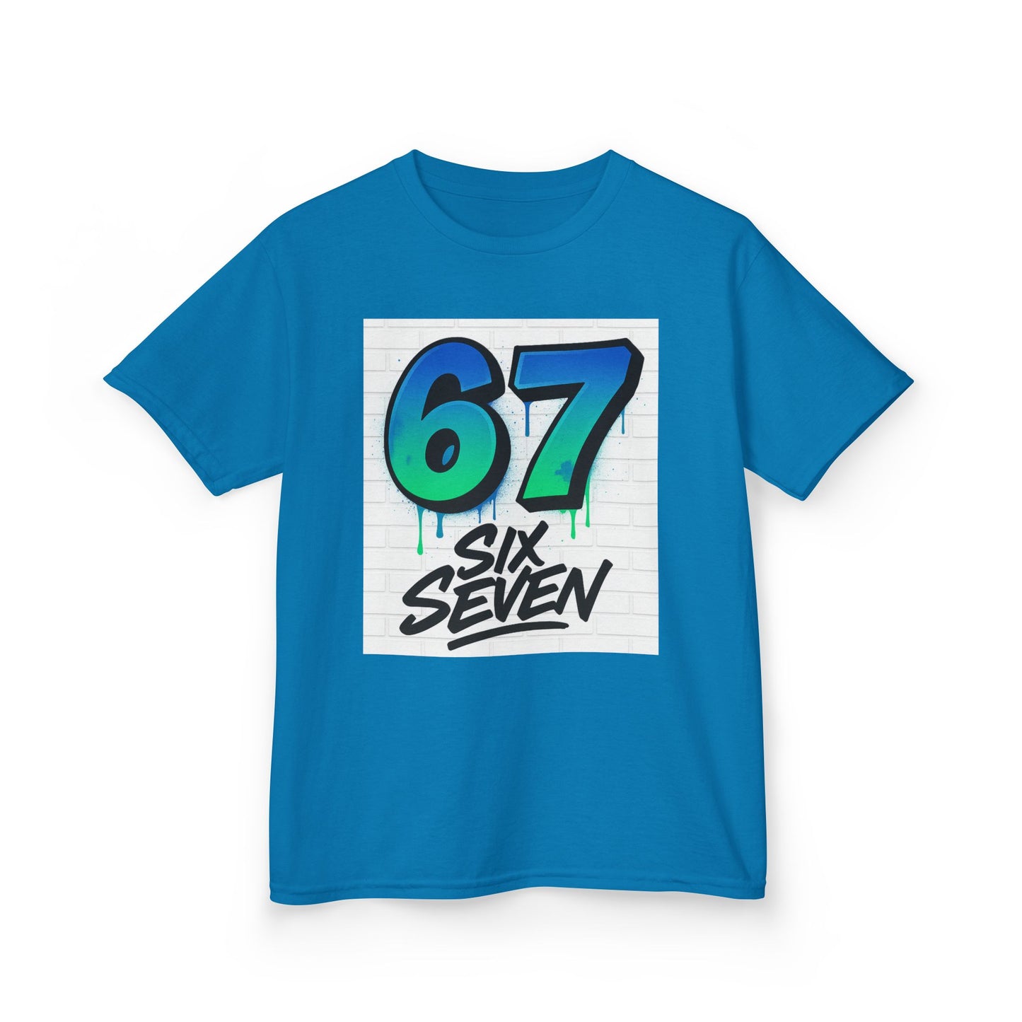 Kids Graphic Tee — '67 Six Seven' Bold Number Design