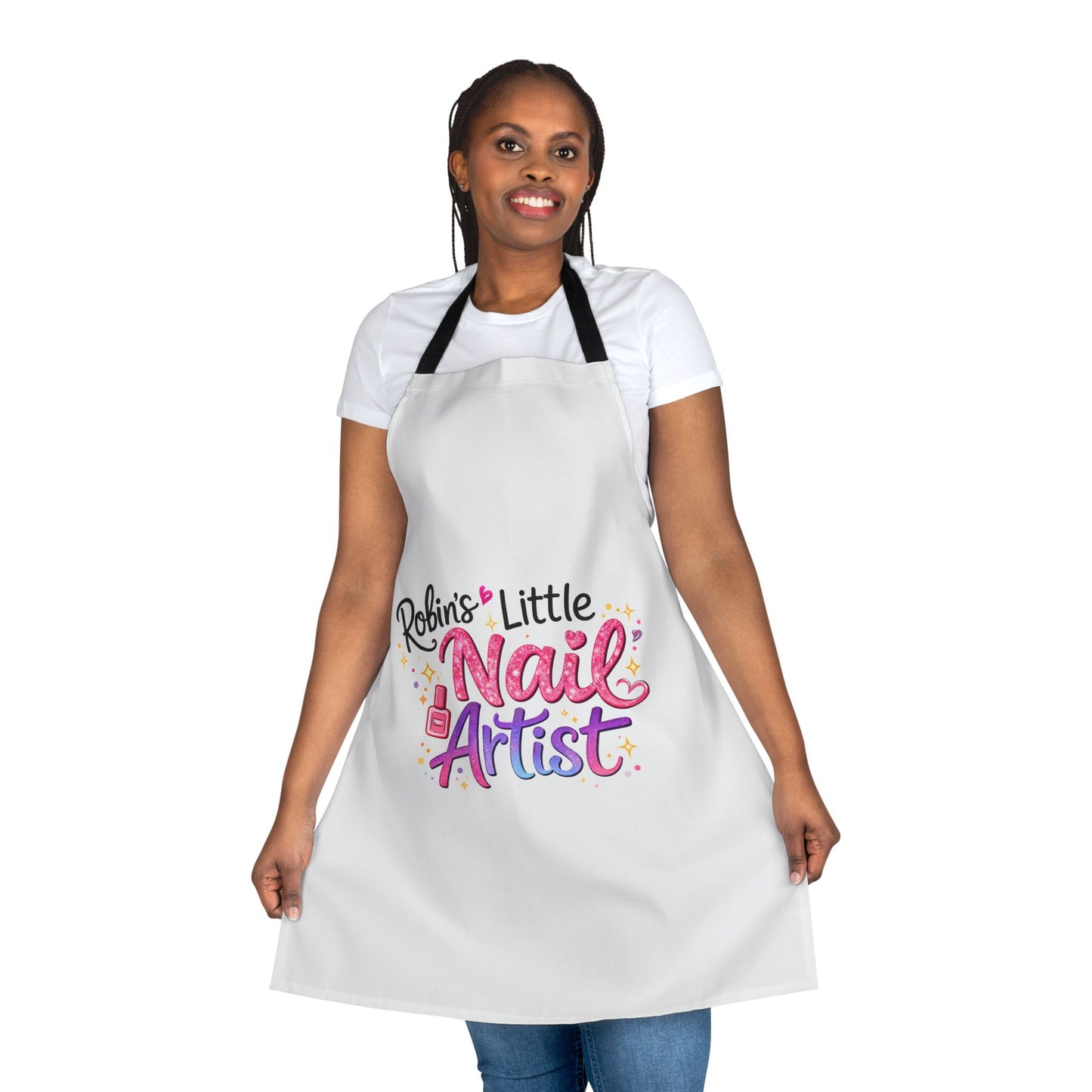 Apron — “Little Nail Artist” Personalized Kids Nail Tech Apron