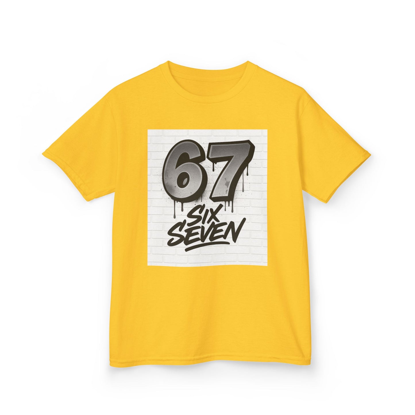 Kids '67 Six Seven' Graphic Tee — Youth Number Streetwear Shirt