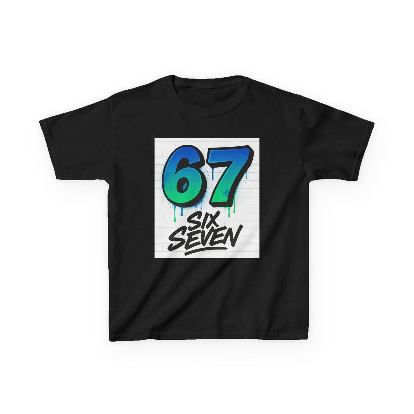 Kids Graphic Tee — '67 Six Seven' Bold Number Design