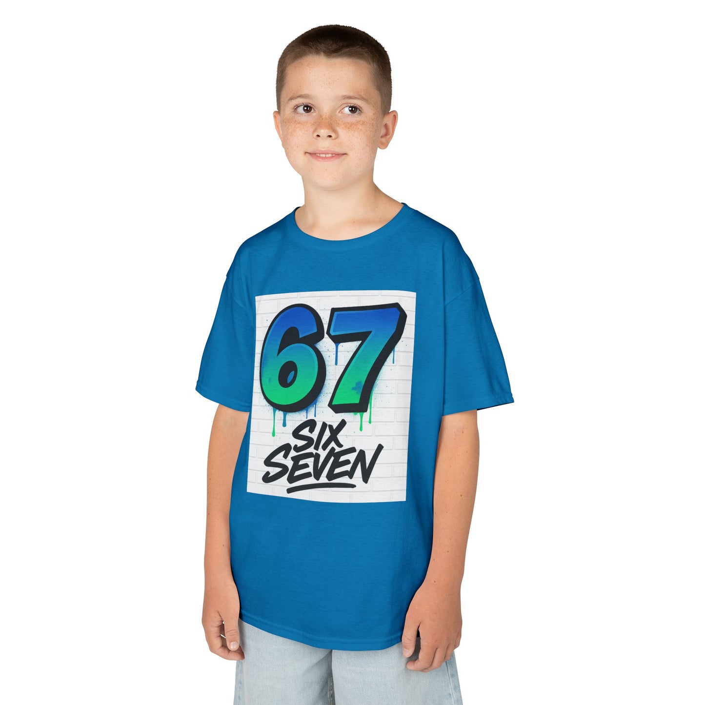 Kids Graphic Tee — '67 Six Seven' Bold Number Design