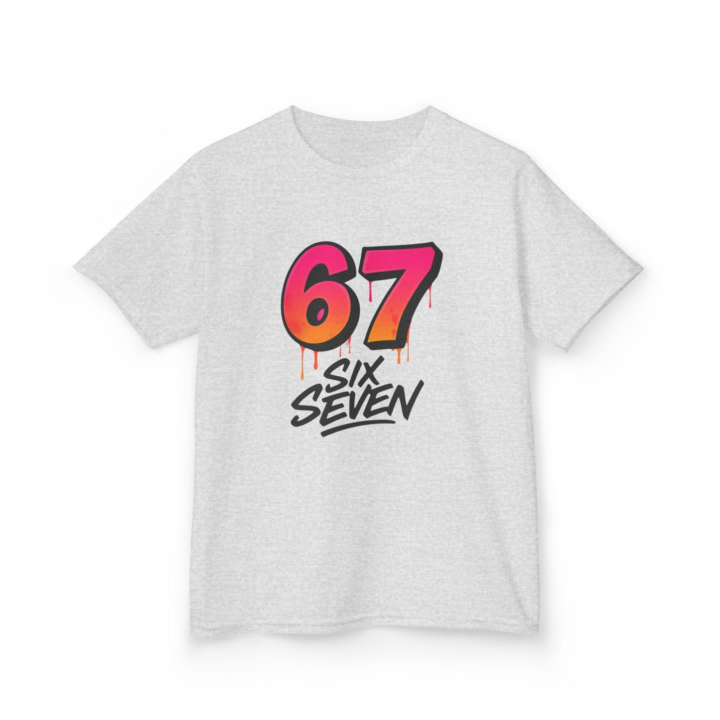 Kids '67 Six Seven' Graphic Tee — Retro Drip Number Shirt