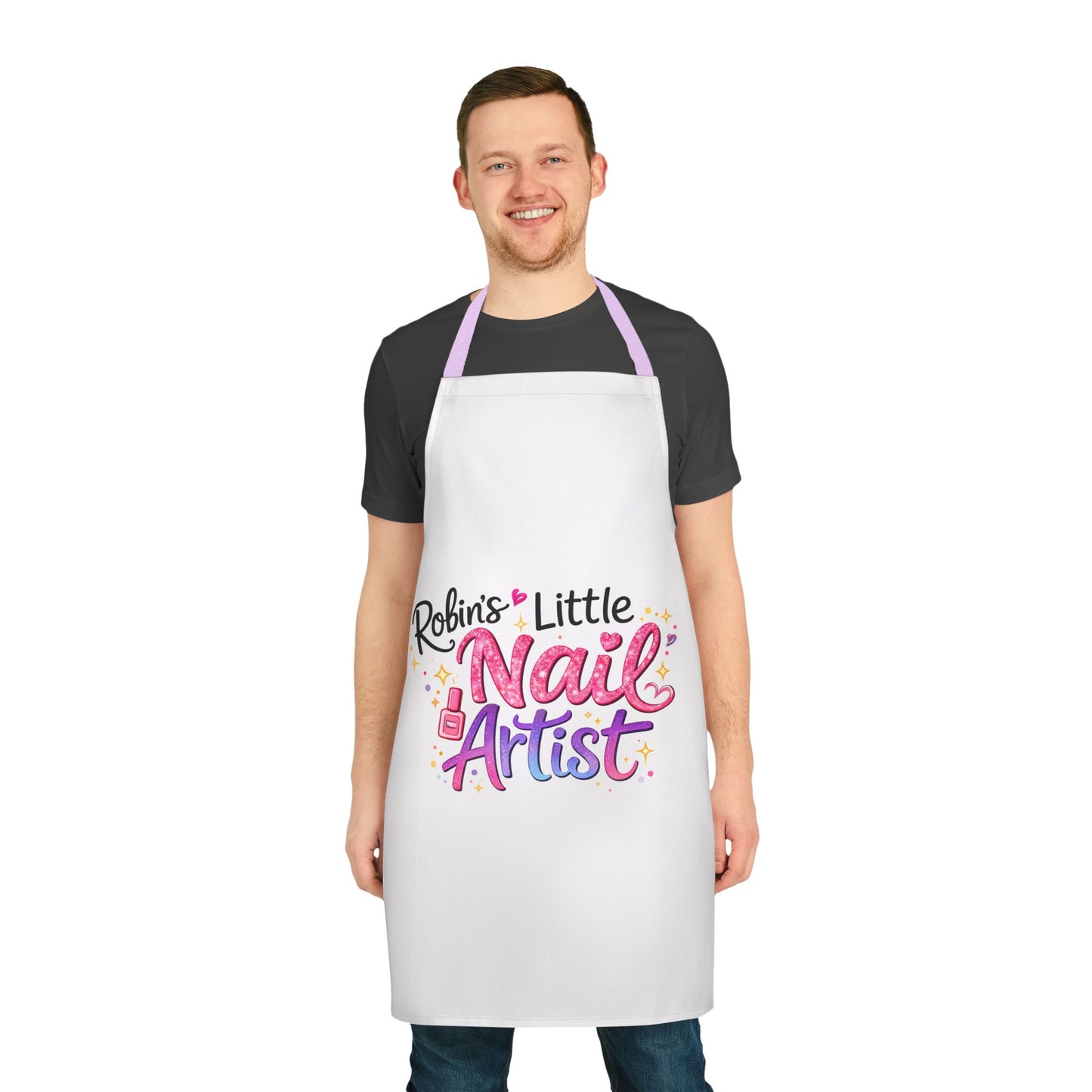 Apron — “Little Nail Artist” Personalized Kids Nail Tech Apron