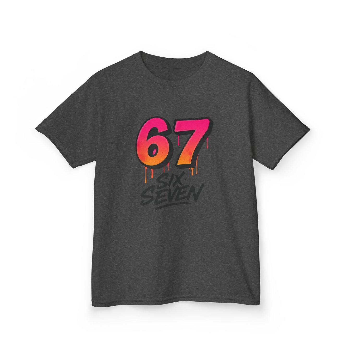 Kids '67 Six Seven' Graphic Tee — Retro Drip Number Shirt