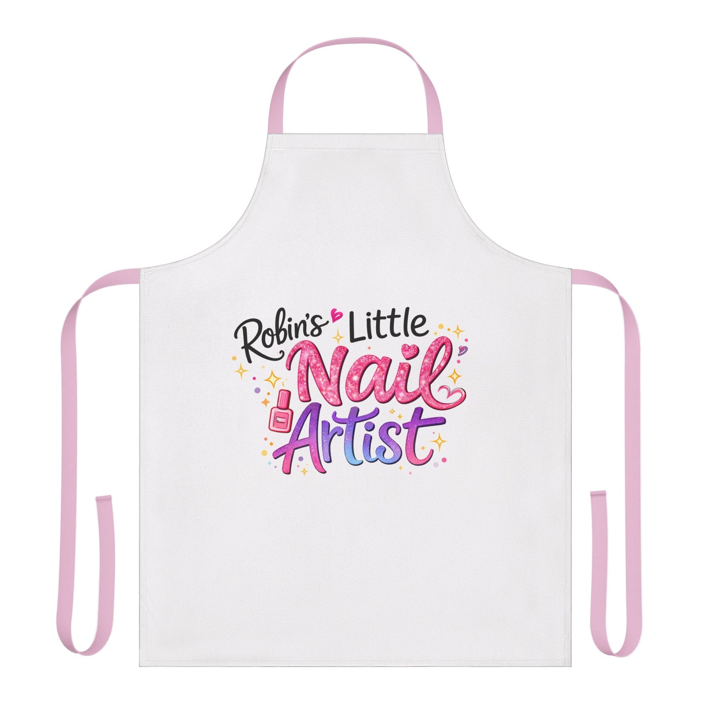 Apron — “Little Nail Artist” Personalized Kids Nail Tech Apron
