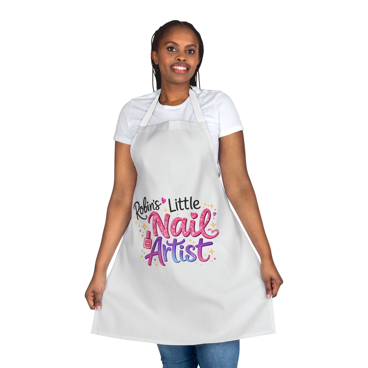 Apron — “Little Nail Artist” Personalized Kids Nail Tech Apron