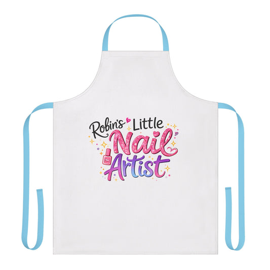 Apron — “Little Nail Artist” Personalized Kids Nail Tech Apron