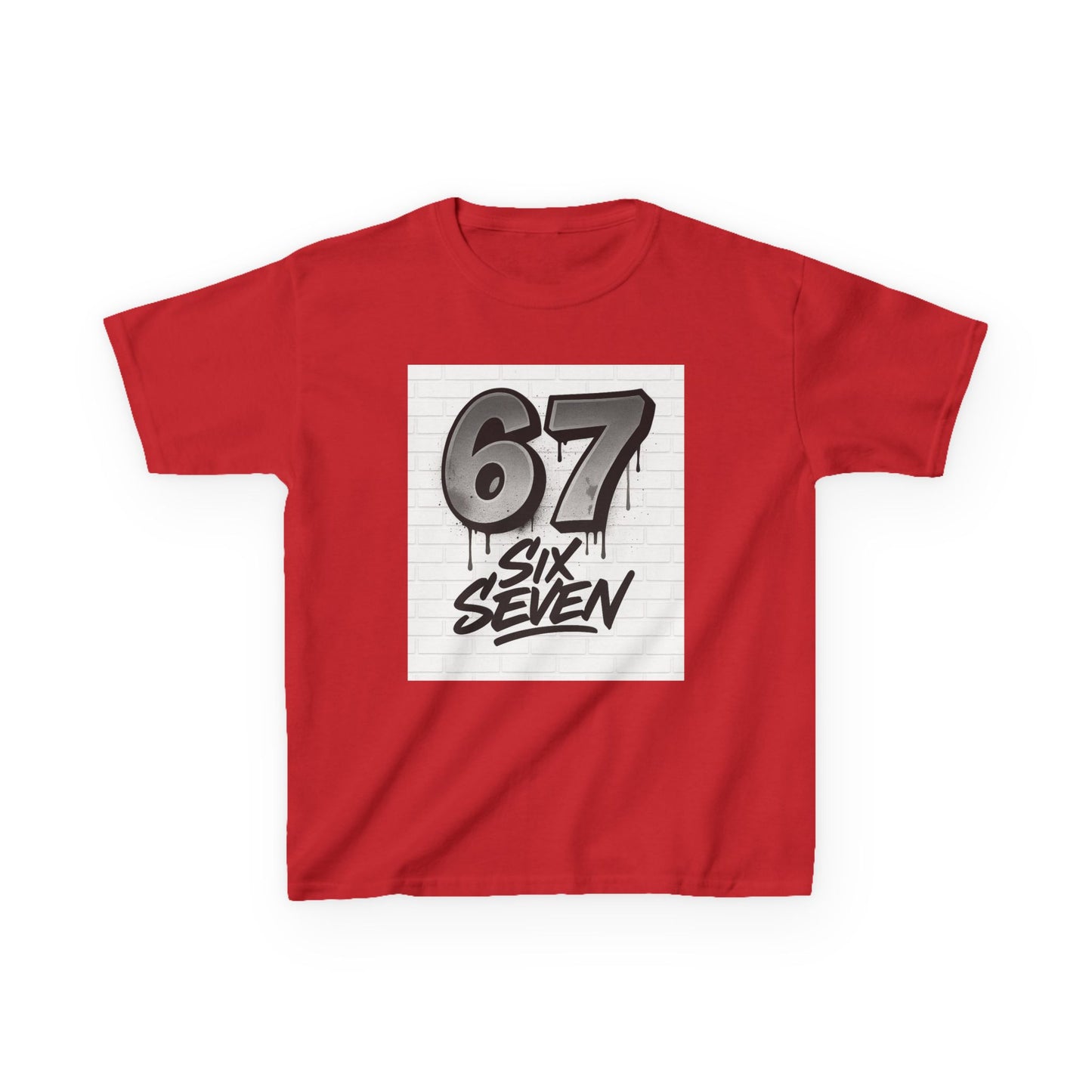 Kids '67 Six Seven' Graphic Tee — Youth Number Streetwear Shirt