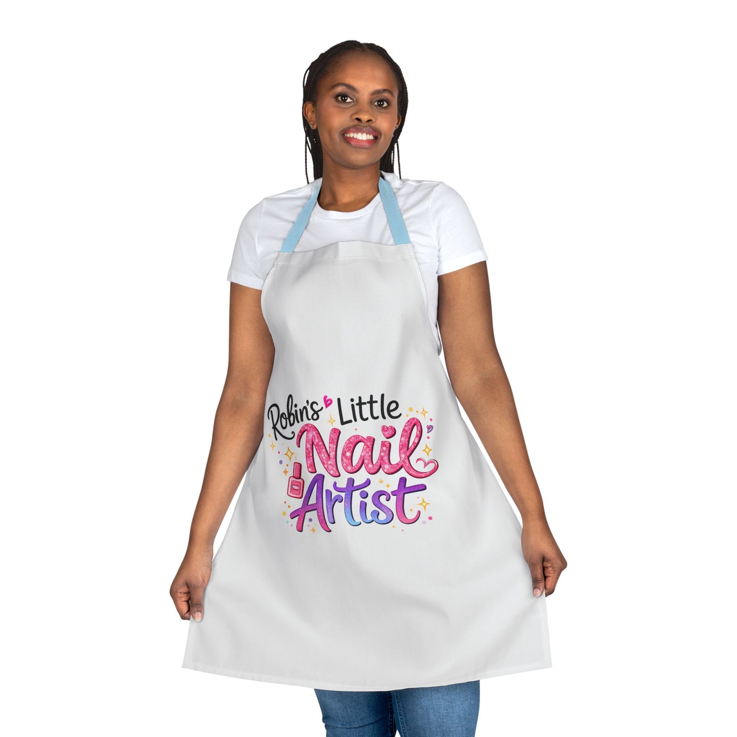 Apron — “Little Nail Artist” Personalized Kids Nail Tech Apron