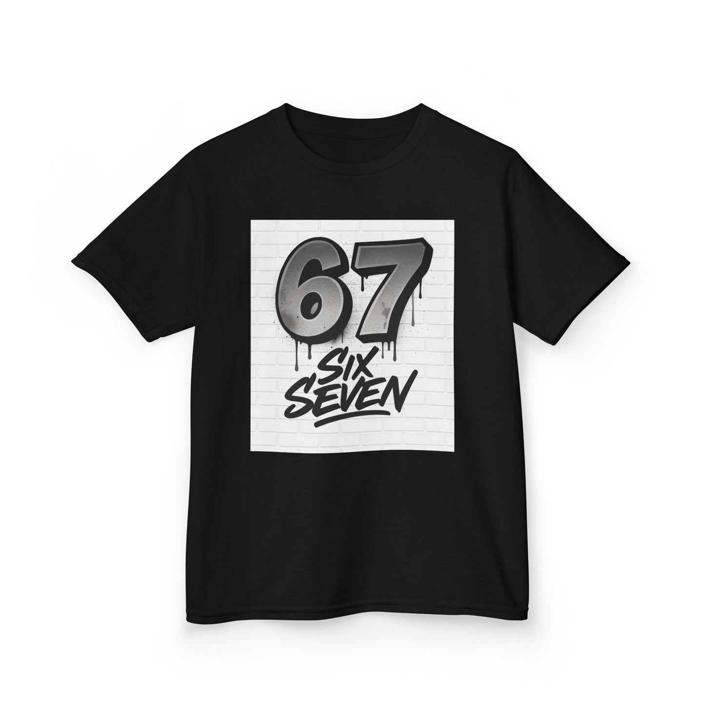 Kids '67 Six Seven' Graphic Tee — Youth Number Streetwear Shirt