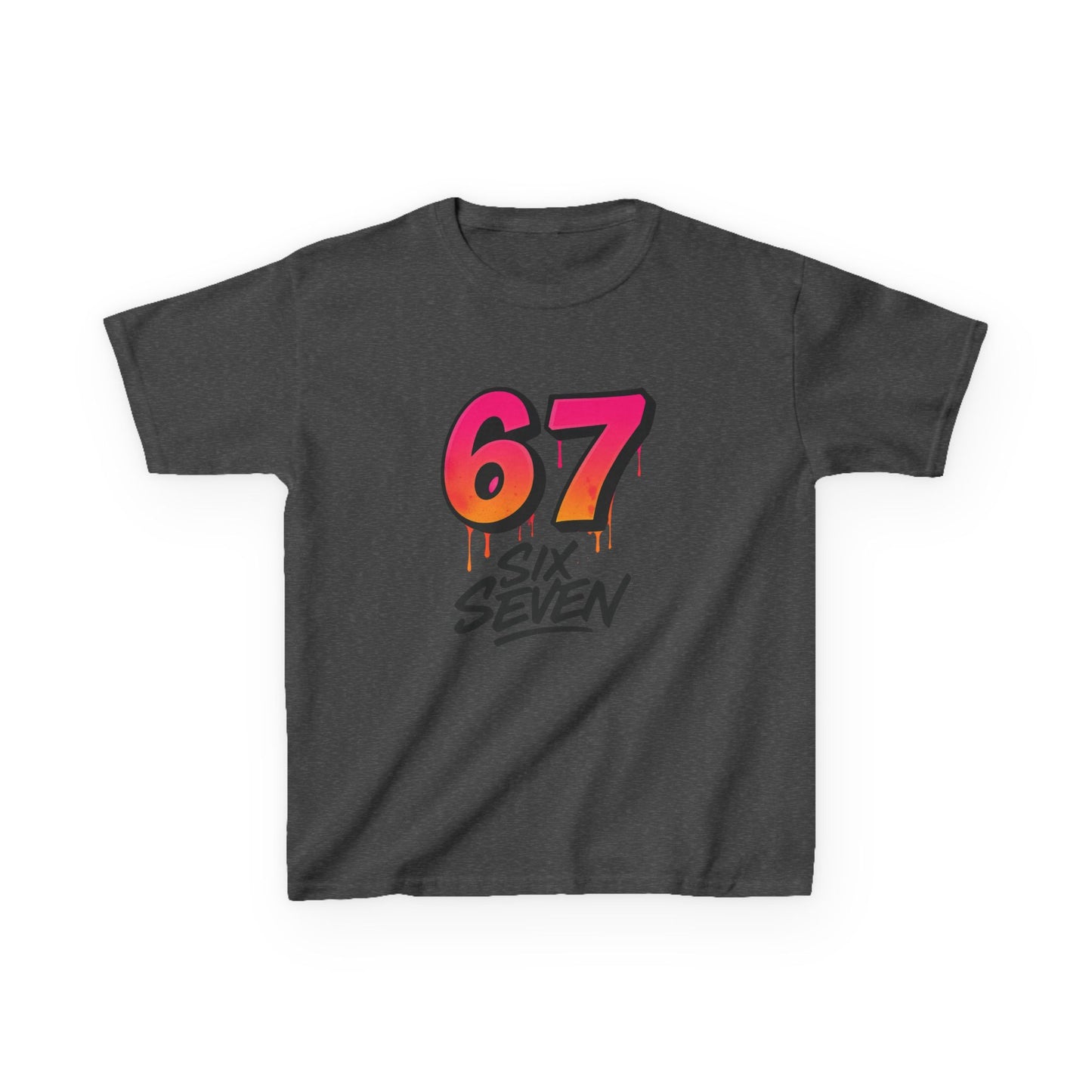 Kids '67 Six Seven' Graphic Tee — Retro Drip Number Shirt