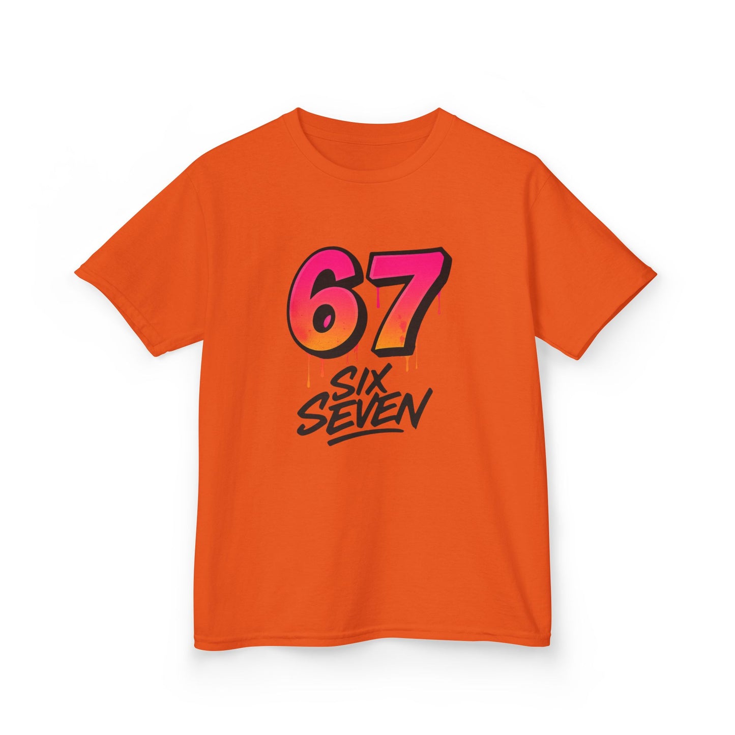 Kids '67 Six Seven' Graphic Tee — Retro Drip Number Shirt