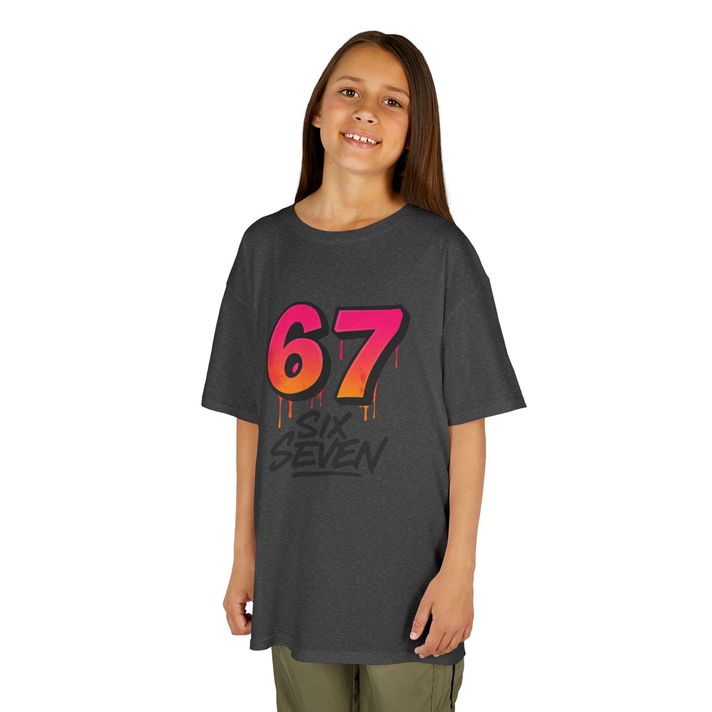 Kids '67 Six Seven' Graphic Tee — Retro Drip Number Shirt