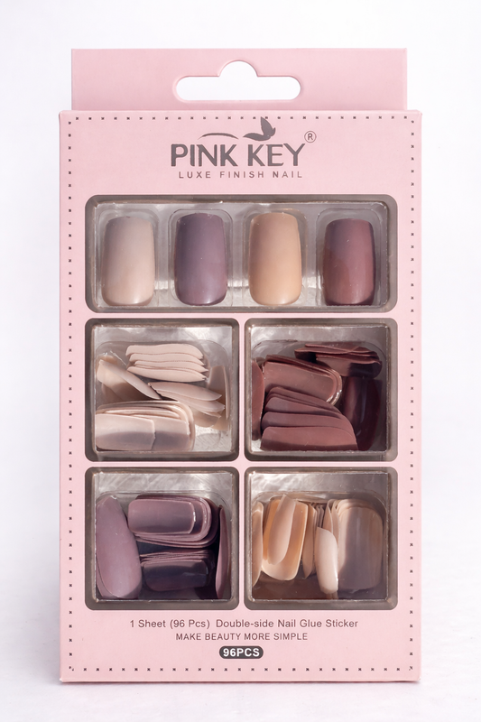 Press-Ons "CASHMERE" Square Shape